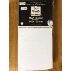 Drap Housse 140 x 190 blanc